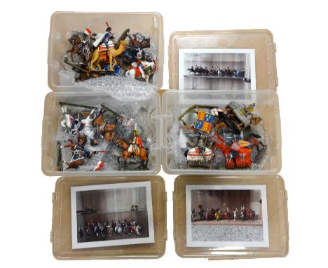 Del Prado 1/32 scale cavalry figures, approximately fifty, including Timurid Tarkhan, 1400; Wolfram von Eschenbach, 1200; Sir