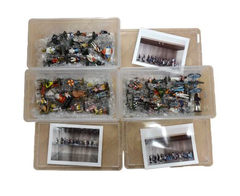 Del Prado 1/32 scale Military figures, approximately eighty including Coldstream guards private, 1815; French light infantry 