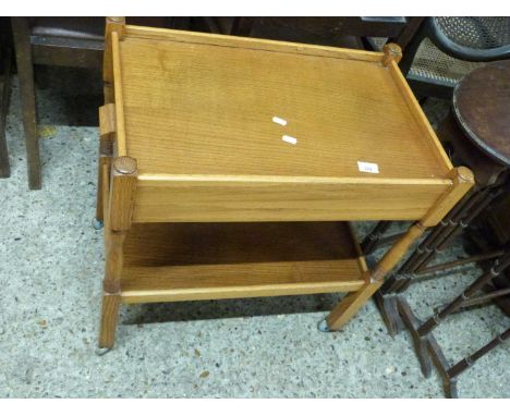 Light oak tea trolley