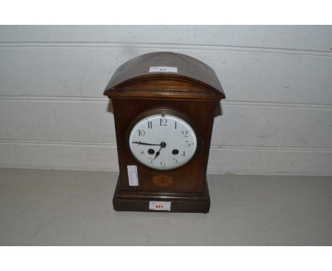 Edwardian mahogany cased mantel clock