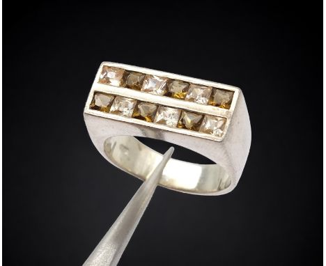Sterlingsilber Ring mit Zirkonia, Ringgröße 55, Gewicht 6,2 Gramm