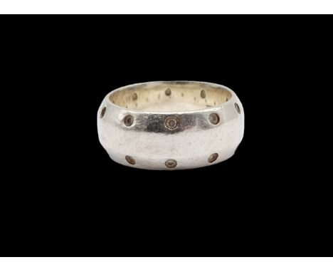 "Esprit", Silber Ring mit klaren Steinen, Gewicht 6,6 Gramm, Ringgröße 50/51, Tragespuren