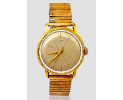 Armbanduhr der Marke "Junghans"Modell "Trilastic"mechanisch (Handaufzug)Werk  funktioniertGehäuse Ø 32,7 mm17 JewelsAlters- u