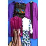 Five c.1970's lady's dresses (5)