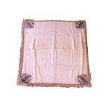 A 19th century silk paisley shawl, with cream ground and paisley pattern, approx. 112 x 112cm