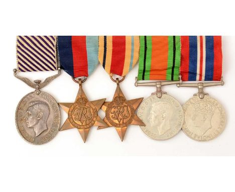 Distinguished Flying Medal group, awarded to 567989 Sergeant Stephen Edward Gould, RAF, comprising: DFM, War Star, Africa Med