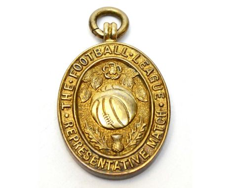 The Football League Representative Match medal, awarded to Stanley (Stan) Anderson (27 February 1934-10 June 2018) as a Reser