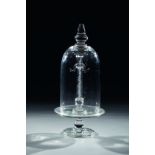 Taschenuhrenständer mit Glassturz