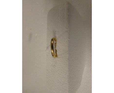 22ct gold wedding ring, 2.5g