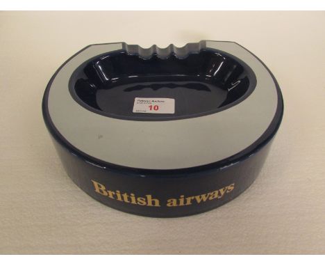 Wade British Airways Concorde branded ceramic ashtray