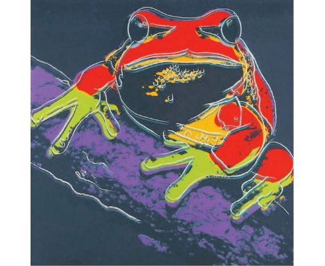 Andy Warhol - "Tree Frog" from 'Endangered Species' - USA, 1983. Silkscreen in colors. 38 x 38. This work is an unsigned and 