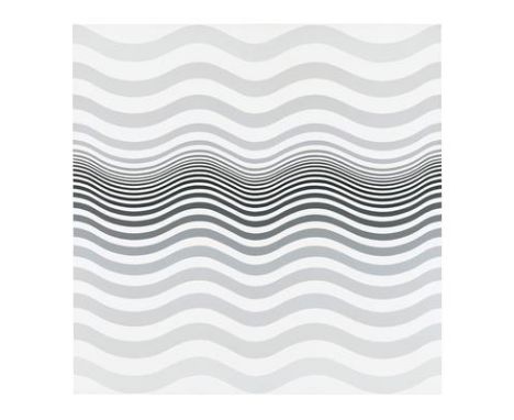 Bridget Riley "Amnesia, 1964" Offset Lithograph.Measures (approx): 20 x 20. 
