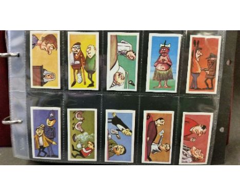 TRADE, complete (12), inc. Barratt, Wise Cracks, Soldiers; Reddings, Heraldry, Cathedrals; Teachers Scottish Clans (rectangul