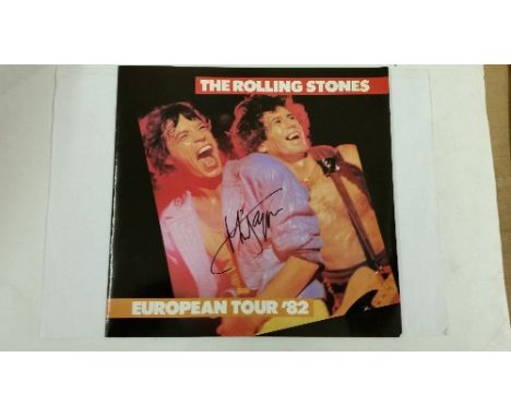 POP MUSIC, programmes for The Rolling Stones European Tour 82, signed to front cover by Mick Jagger, VG