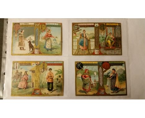 LIEBIG, Alphabet (Female Costumes), complete, S.609, German, VG, 6
