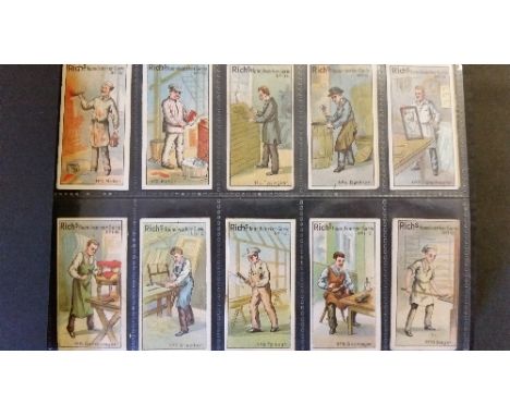 RICH, complete subsets (7) & parts sets, inc. zoological, hunting, military, handymen, occupations, Tivoli etc., duplication,