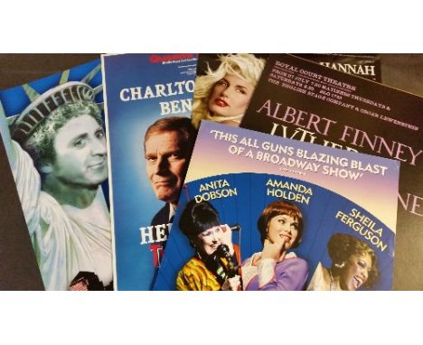 THEATRE, posters, London West End selection, stars inc. Wendy Craig, Charlton Heston, Adam Faith, Nigel Hawthorne, Gene Wilde