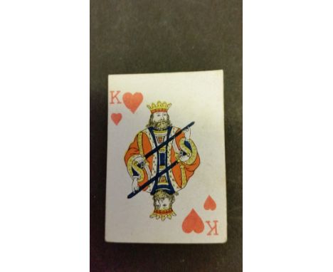 ORIENT TOB. CO., Playing Cards, king of hearts, Peace packet backs, VG