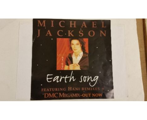 MUSIC, advertising posters etc., inc. Wishbone Ash, Genesis, Duane Eddy, Jethro Tull, Michael Jackson (Earth Song, 2), Morris