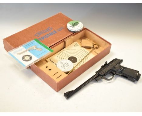 Vintage Walther German air pistol model 53, 4.5cal. with Webley pellets, targets etc, in Walther box of issue   Condition: 