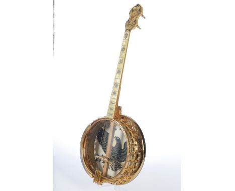 Tenor Banjo, The Bacon Banjo Co. Inc., Groton Connecticut, Modell Montana Silver Bell No.7 Ne Plus Ultra, USA 1926, Seriennum