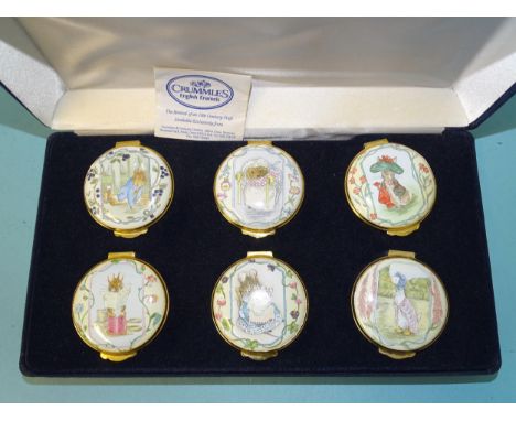 Crummles &amp; Co, Exclusively Commissioned for Royal Doulton, a&nbsp;cased set of six Beatrix Potter Peter Rabbit and Friend