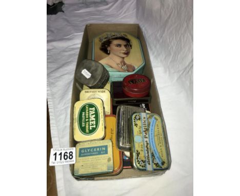 A selection of vintage tins