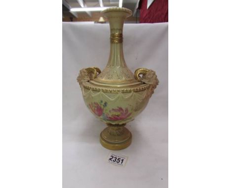 A 19th century Royal Worcester two handled vase, a/f.