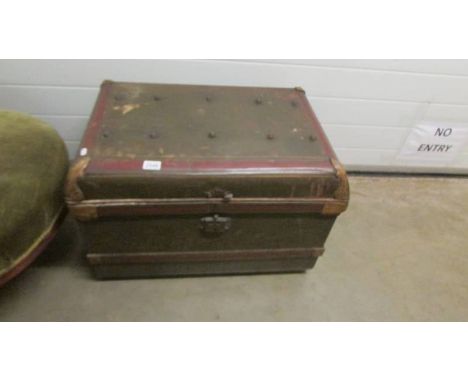 An old metal trunk. (Collect only).