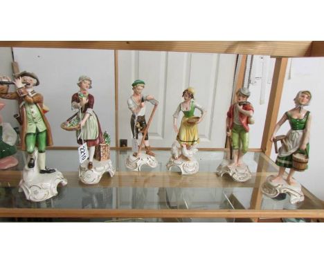 A set of six Goebel figurines. (Collect only).