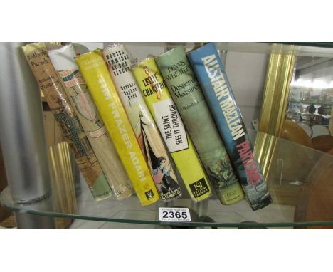 A selection of first edition books including Crighton, Weatherley, Saint Errant etc., (DS a/f).