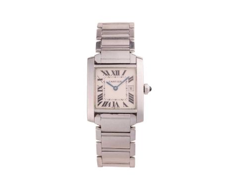 CartierTank FrancaiseReference: 2465Serial: 908544CDBezel: SmoothYear: circa 2000Case Material: Stainless SteelCase Diameter: