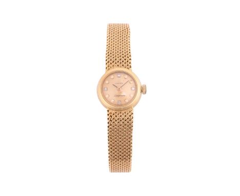 OmegaLadymaticBezel: SmoothYear: circa 1970Case Material: marked ‘18’Case Diameter: 18mmDial: Gilt, signed at twelve o’clockN