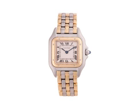 CartierPanthère Reference: 6692Serial: 1028274Bezel: Smooth, Screw detailYear: circa 1980sCase Material: Bi-metalCase Diamete