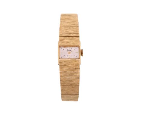 TeworLady’s 18ct gold dress watchReference: 3363Bezel: Brushed goldYear: 1960sCase Material: 18ct gold, London import marks t