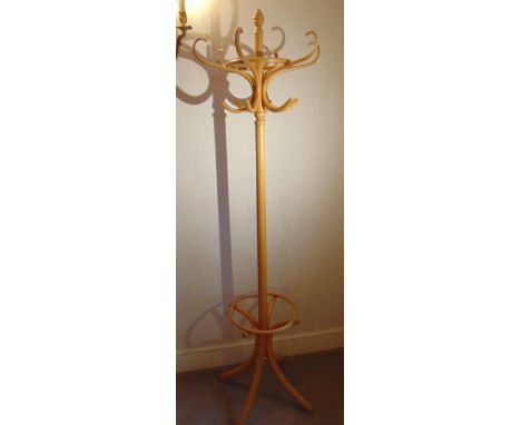 A Bentwood hat and coat stand of customary form