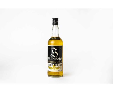 Springbank 12 Years Old Campbeltown Malt Scotch Whisky, 1980s bottling, 46% vol 75cl (one bottle)