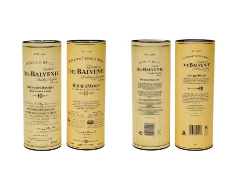 The Balvenie 12 Year Old Double Wood Single Malt Scotch Whisky, 40% vol 700ml, in original cardboard tube (one bottle), The B