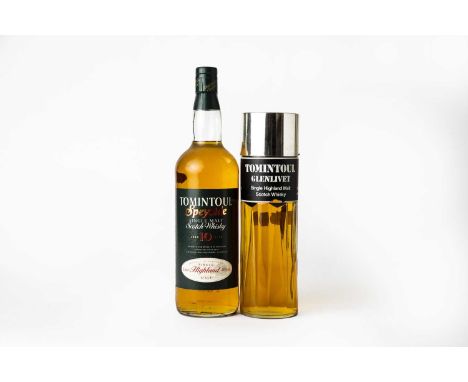 Tomintoul Glenlivet Single Highland Malt Scotch Whisky, 1980s perfume bottling, 70° proof, 40% vol, 75cl (one bottle), Tomint