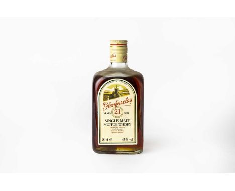 Glenfarclas 21 Years Old Single Malt Scotch Whisky, 1980s bottling, 43% vol 75cl (one bottle)