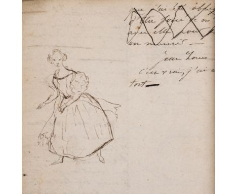 French Drama.- Arthur Binville [&]  Le charme ou qui casse; les versets les paie, manuscript drafts in French, together c. 25