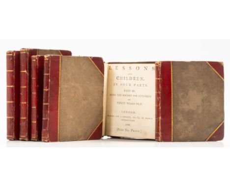 Edgeworth (Maria) Lessons for Children, 4 parts in 2 vol., trimmed with occasional loss to pagination, signature and price on