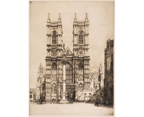 London.- Etching Revival.- Menpes (Mortimer) Collection of 7 views of London and elsewhere, some duplicates, etchings with dr
