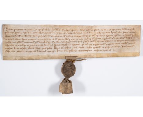 West Yorkshire.- Charter, Richard le Watchher of Pontefract confirms to William de ffolby [Foulby], carpenter, and Osanne his