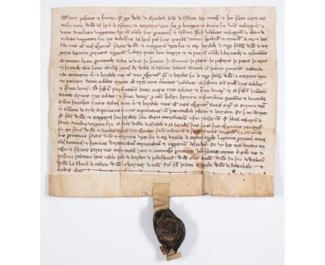 Warwickshire, Bulkington.- A deed for the manor of Bramcote in Warwickshire, by Willliam de Grendon, Lord of Bramcote, to Wil