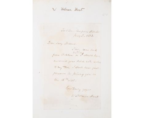 Miscellany.- Holland (Sir Henry &amp; family).- Album of letters and cut signatures, 2 vol., (letters), including: Princess L