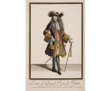 Fashion.- Bonnart (Nicolas &amp; Henri), and others. Collection of 89 plates of the fashion and costume during Louis XIV's re