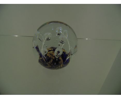 Large glass paperweight 