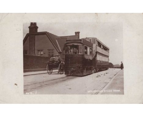 An album containing approximately 88 postcards of transport interest, including postcards titled ‘Wolverton Steam Train’, ‘Th