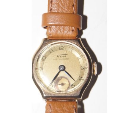 Tissot Le Locle (1937-1939) ladies manual wristwatch with 9 carat gold case, Dennison case, 